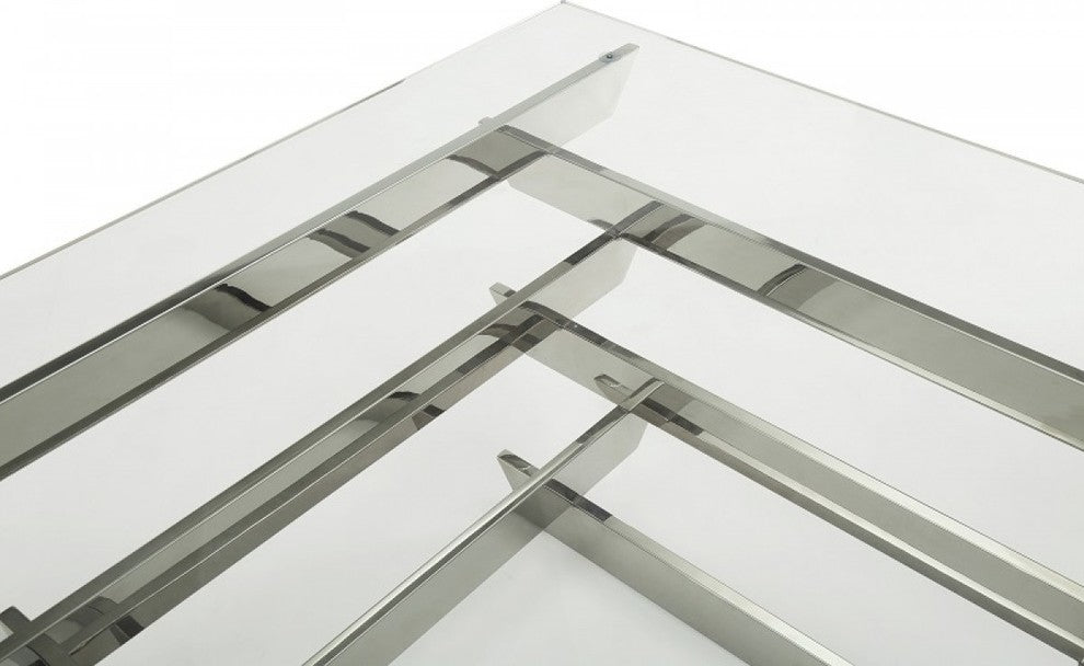 Modrest Upton Modern Square Glass Coffee Table