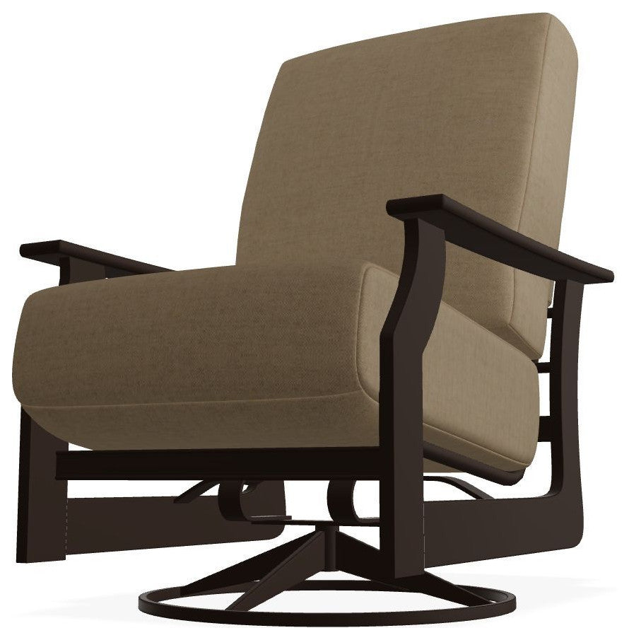 St. Catherine Deep Seat Outdoor Swivel Rocker, Wren/Kona
