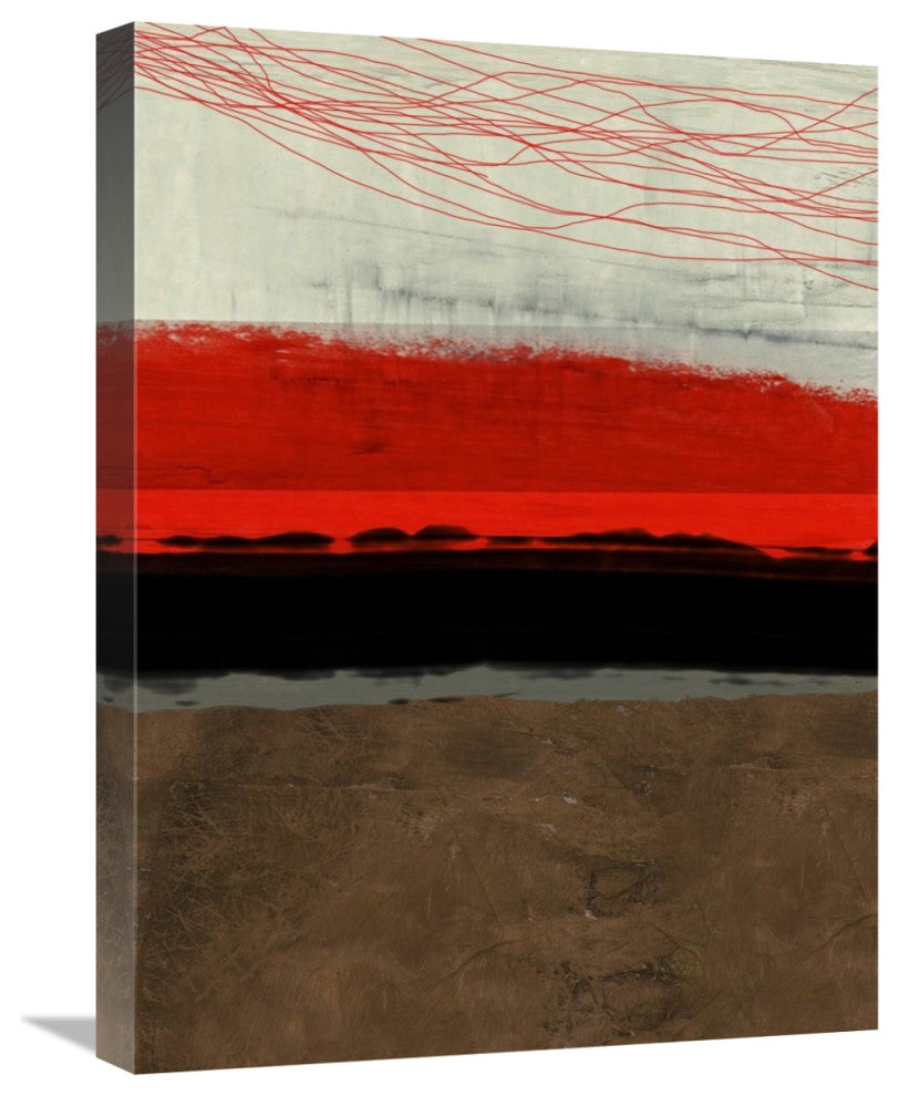 "Abstract Stripe Theme Brown" Fine Art Print