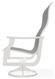 St. Catherine Sling Outdoor Supreme Swivel Rocker, Alloy/Snow