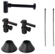 Plumbing Sink Trim Kit, Bottle Trap, Matte Black