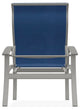 Belle Isle Sling Adjustable Outdoor Dining Chair, Cobalt/Snow