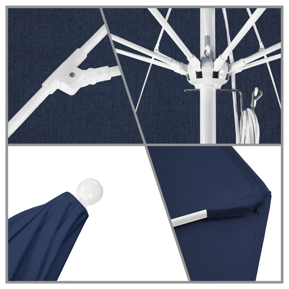 Fiberglass Umbrella White, Spectrum Indigo