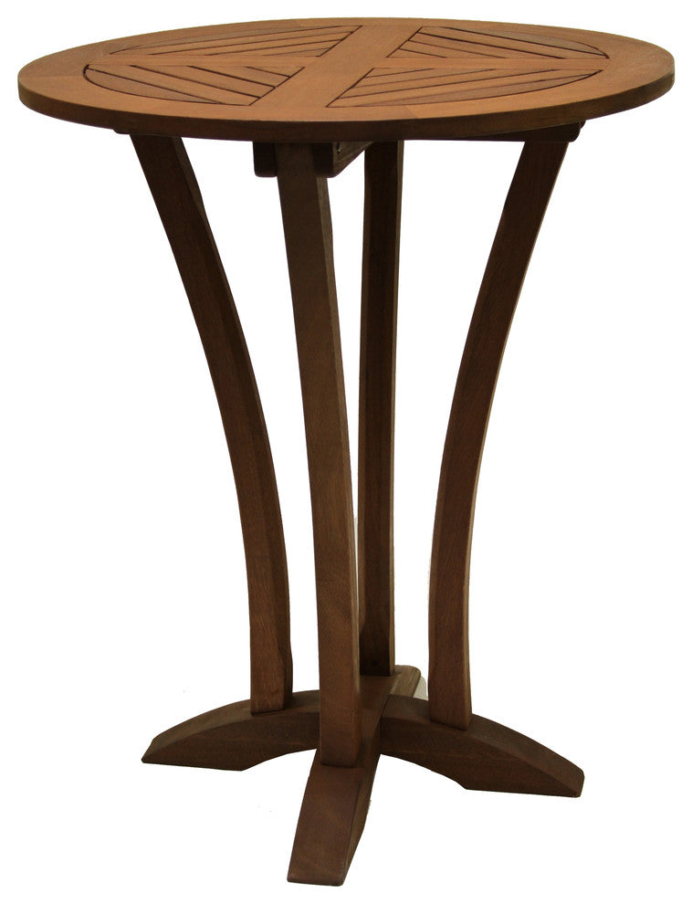 Round Eucalyptus Bar Table, 30"