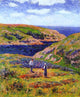 Henri Moret Cliffs at Clohars, Carnoet Premium Canvas Print