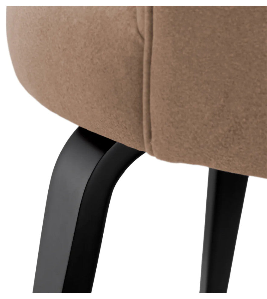 Beige Curved Back Dining Chair, Eichholtz Vichy