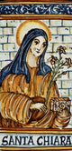 Italian Ceramic Tile, Saint Clare, Santa Chiara