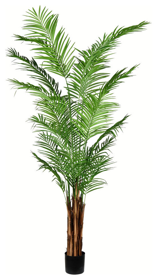 Vickerman 8' Artificial Potted Giant Areca Palm Tree