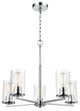 Verlana Collection 5 Light 24" Chandelier, Chrome