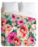 Marta Barragan Camarasa Abstract Geometrical Flowers Duvet Cover, 88"x68"