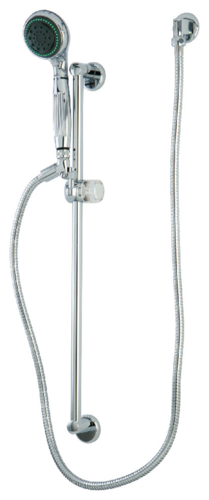 Kingston Brass Shower Combo, Polished Chrome