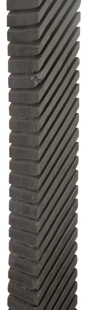 Black Wood Abstract Sculpture, Assorted With Natural Characteristics