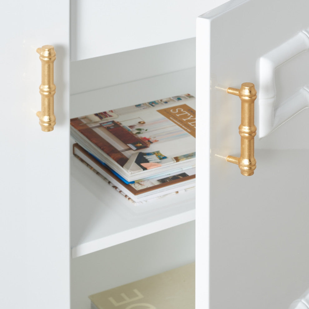 Safavieh Couture Ruben Cabinet, White/Gold
