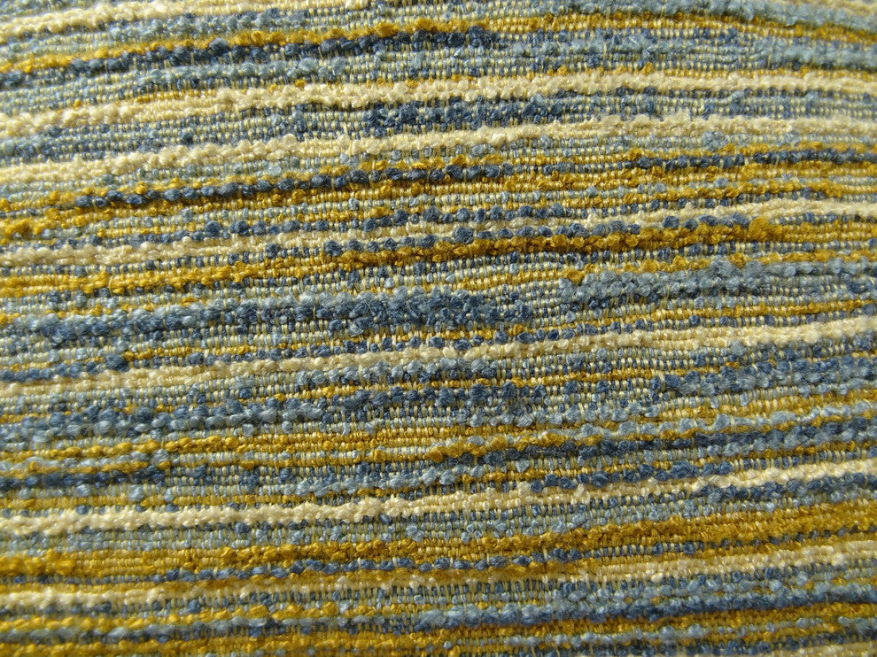 Vermont Blue and Taupe Handmade Luxury Pillow, 20"x26" Standard