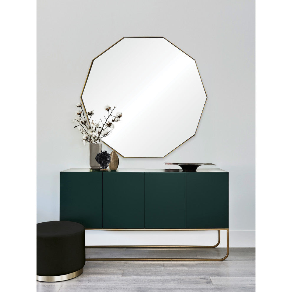 Cruz 40 x 38 octogonal deccorative wall mirror