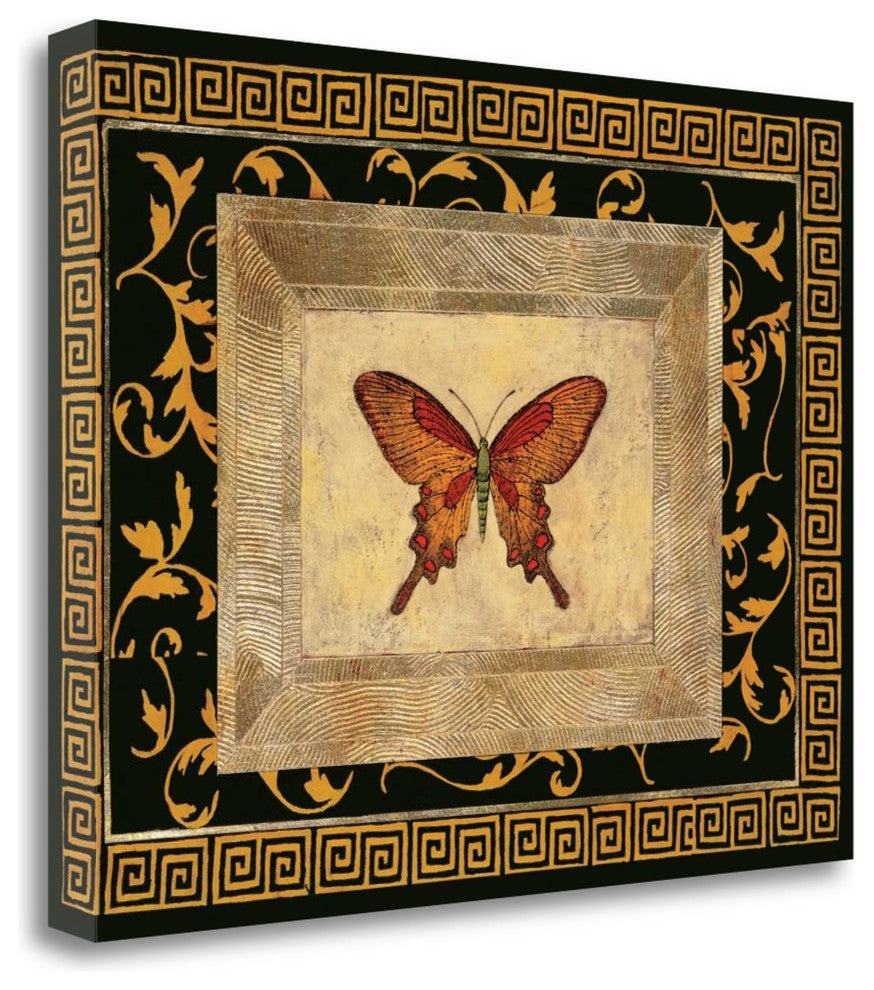 "Winged Ornament I" By Alan Hayes, Giclee Print on Gallery Wrap Canvas