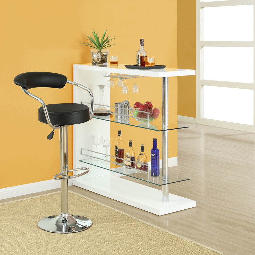 Modern Contemporary Dining Kitchen Bar Stool Black
