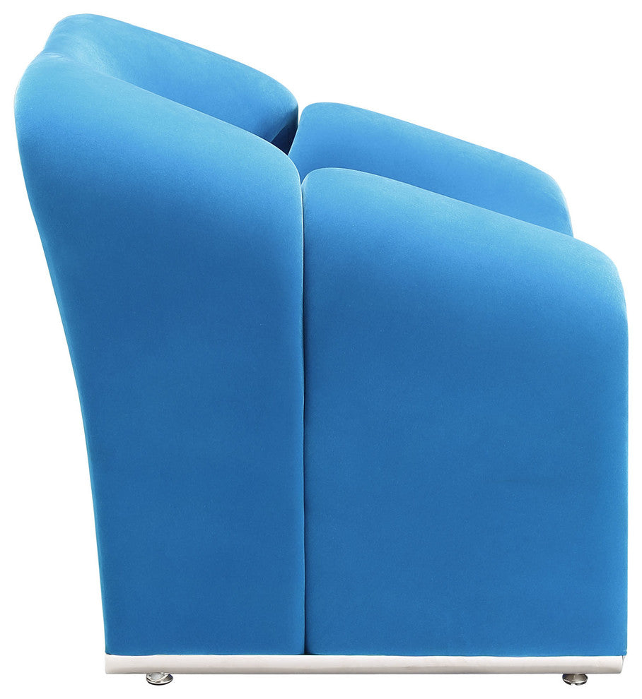 Modern Contemporary Living Room Lounge Chair Blue
