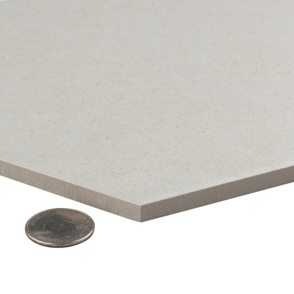 Vintage Hex Blanco Porcelain Floor and Wall Tile