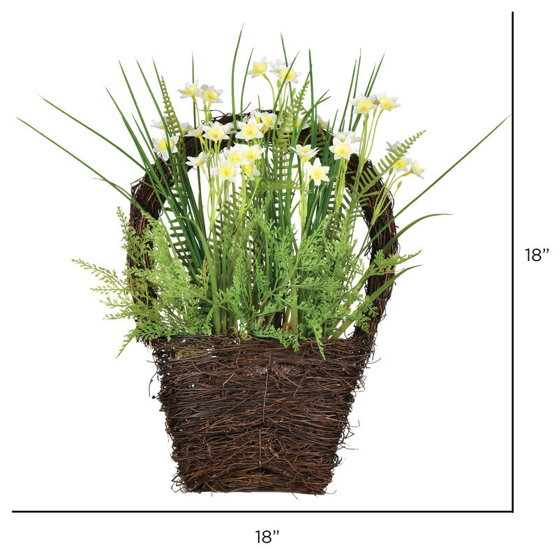 Vickerman FJ190818 18" Artificial Daffodil in Basket