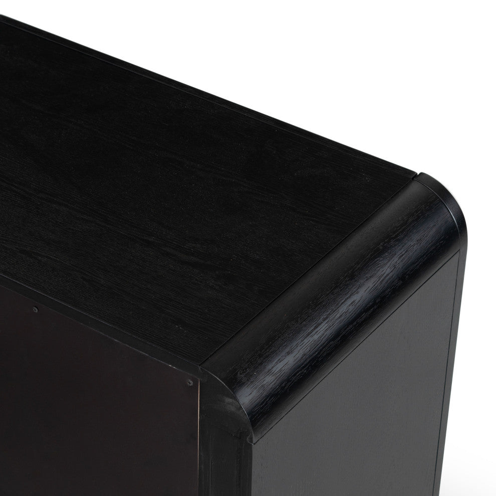 Safavieh Couture Katrina 2 Drawer Nightstand, Black