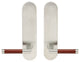 Cabernet Lever, Tubular Privacy, 2-3/8" Backset, Satin Stainless Steel