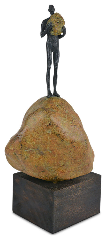 Man on Rock Medium Bronze