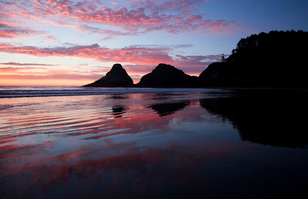 Heceta Beach, Canvas Giclee, 18"x12"