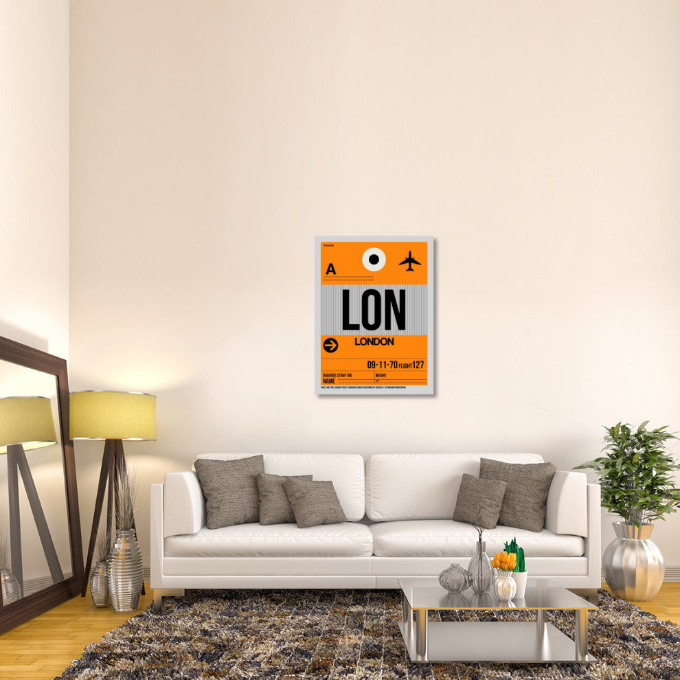 "LON London Luggage Tag 1" Fine Art Print