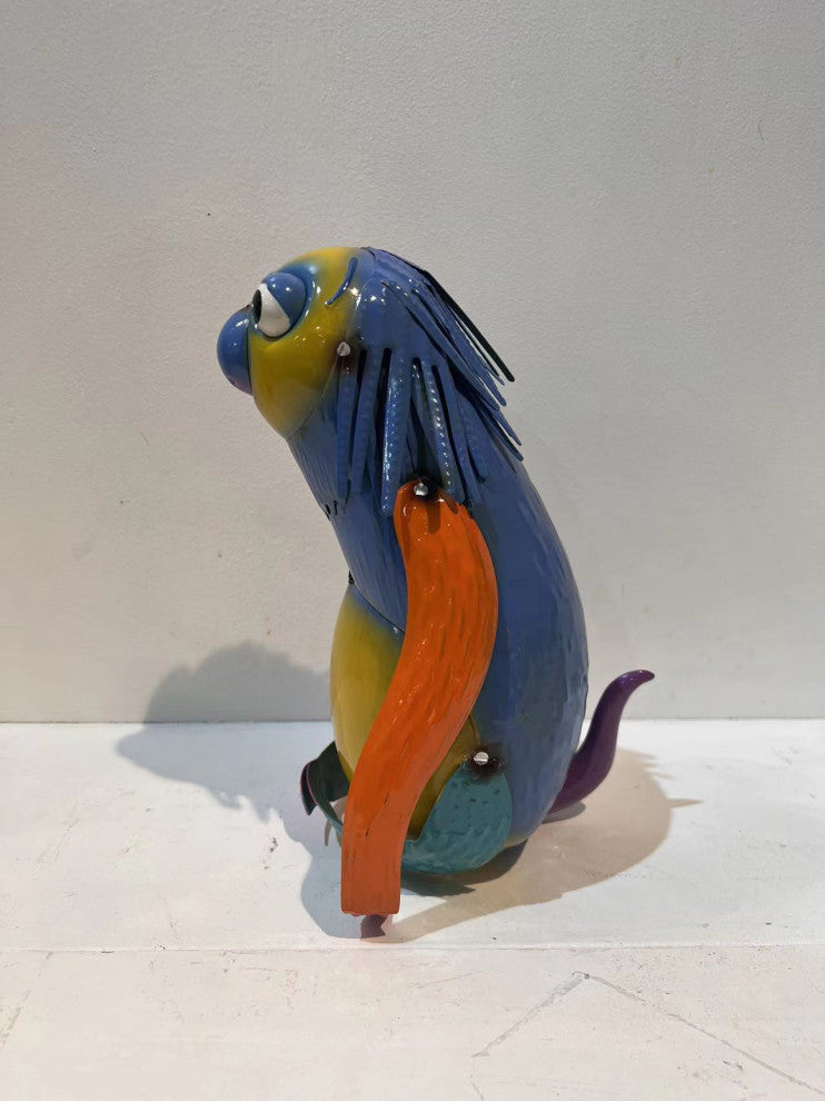 Colorful Metal Sloth Decorative Garden Statue Patio Yard Art Sculpture