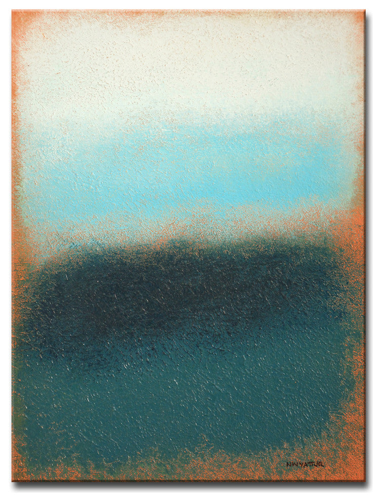 Ready2HangArt Abstract Canvas Art 'Scent Of Rain' by Norman Wyatt, 40"x30"