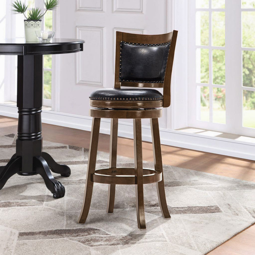 Bristol Swivel Stool, 29" Bar Height Stool, Cappuccino