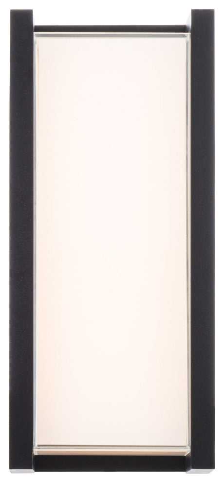 Axel LED Indoor and Outdoor Wall Light 3000K, Black, 11"