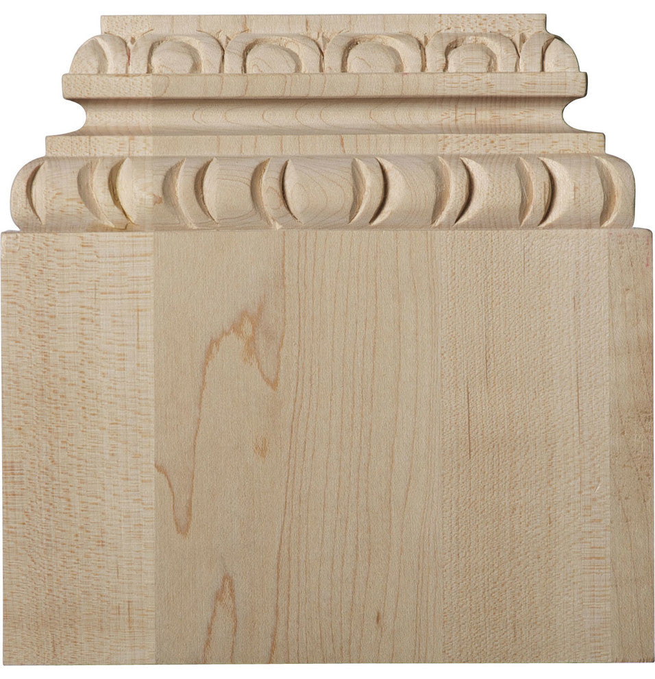 5 7/8"W x 2"D x 6"H, Chesterfield Base Plinth, Lindenwood