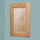Shaker Style Recessed Medicine Cabinet, Unfinished Beadboard, 14"x24"