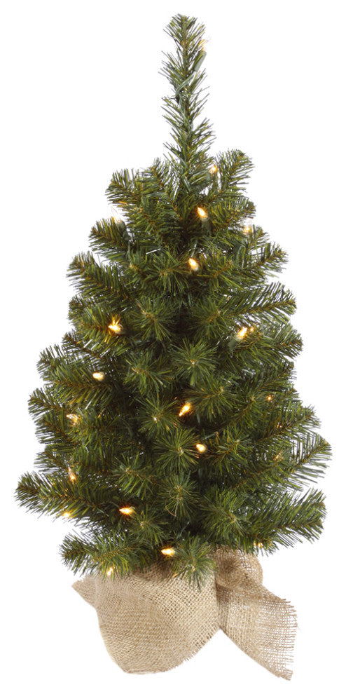 Vickerman A116024 24" Felton Pine Artificial Christmas Tree, Unlit