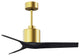 Mollywood  42" Ceiling Fan, Brushed Brass/Matte Black, 42