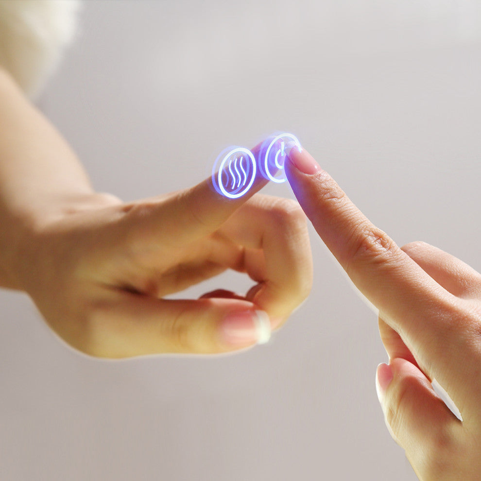 Angelo Bathroom Mirror With Halo Style LED Lighting and Defogger, 24"x30"