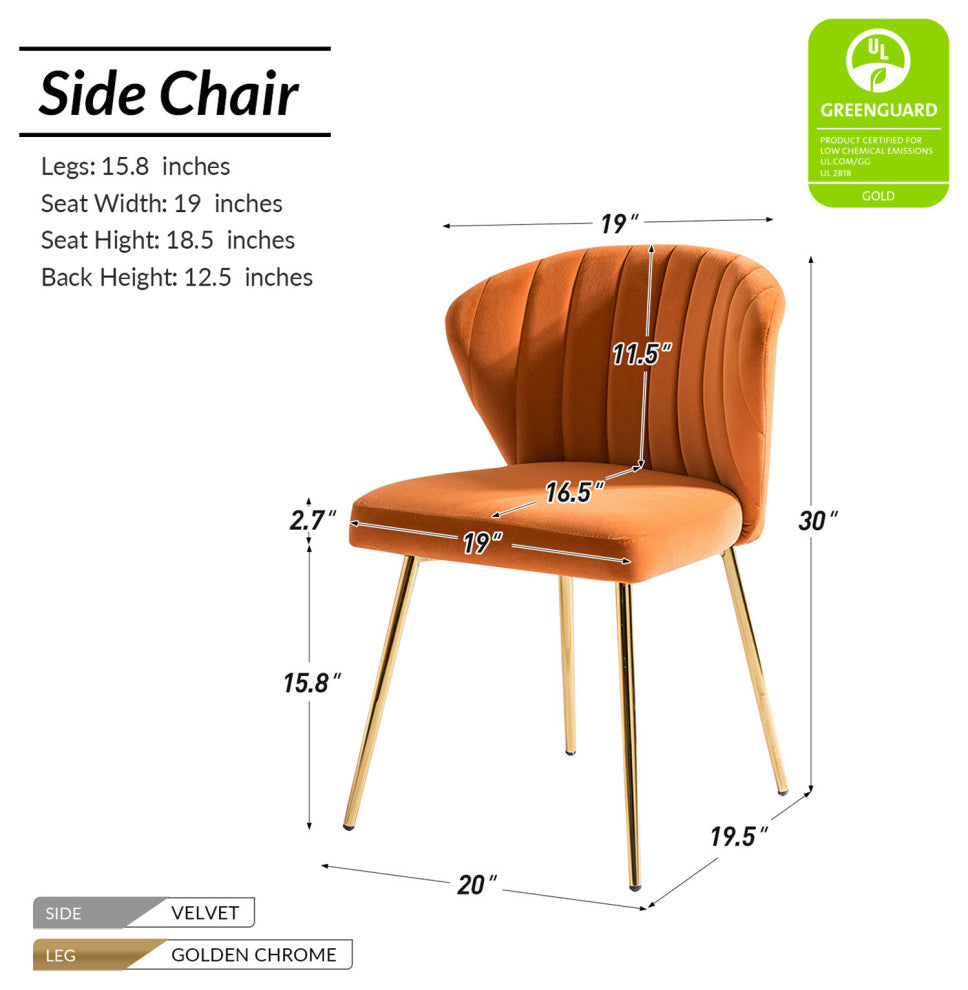 Milia Dining Chair, Orange