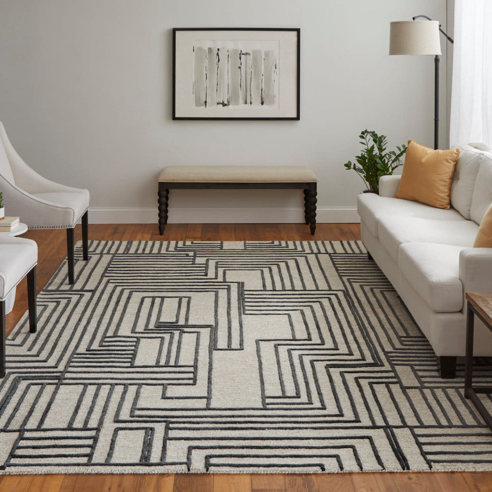 Gansett T8011 Modern/Casual Area Rug, 5'x8'