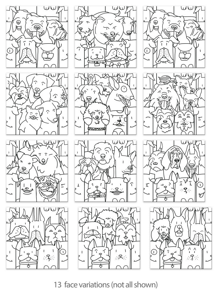 Oh My Dog and Oh My Cat Porcelain Floor and Wall Tile, Dog