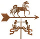 Arabian Horse Weathervane With Post Mount