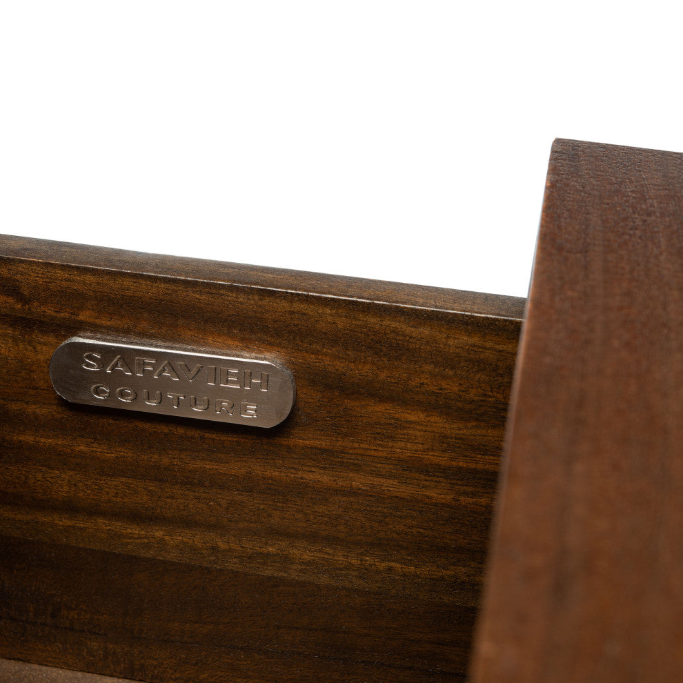 Safavieh Couture Zinnia 3 Drawer Chest Walnut