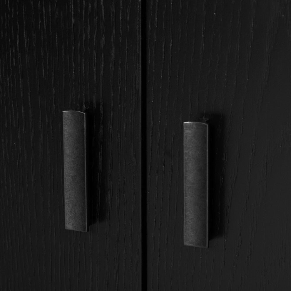 Safavieh Couture Jaylessa Wood 3 Door Sideboard, Black