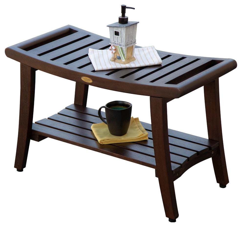 Harmony Eastern Style Shower Bench With LiftAid Arms, 30"x18"