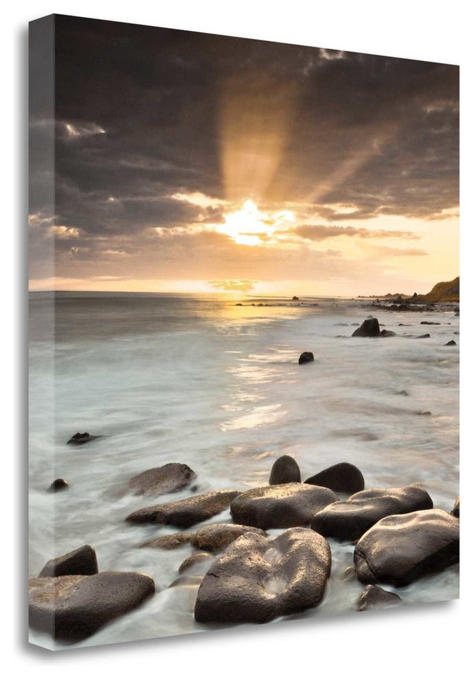 "Nordic Sunset" By Assaf Frank,Ready to Hang Giclee Print on Gallery Wrap Canvas