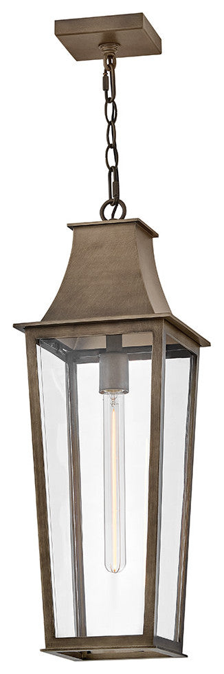 Hinkley Georgetown Large Hanging Lantern, Burnished Bronze