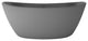 CastelloUSA Manhattan Solid Surface Stone Resin Freestanding Tub, Gray, 59"