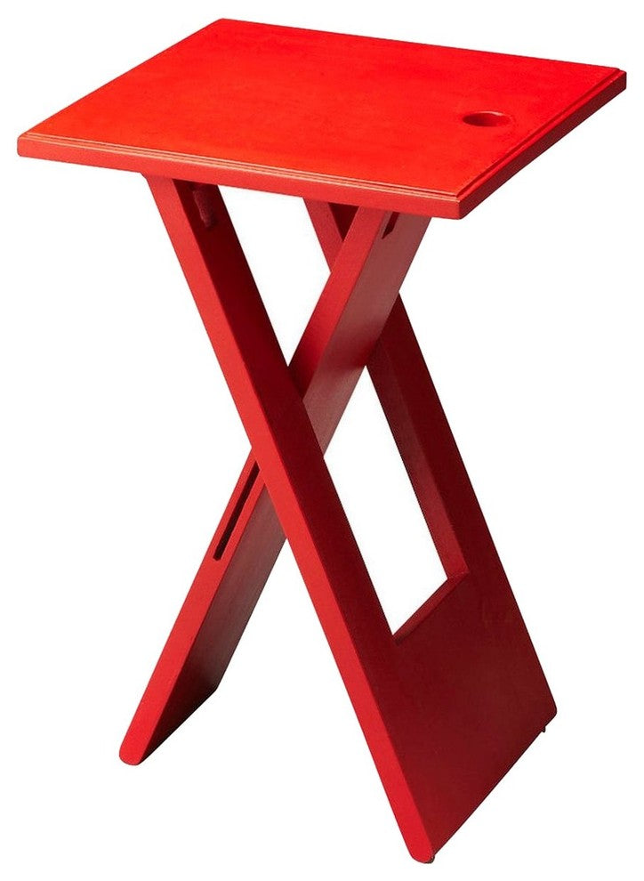 Hammond Table, White, Red