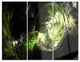 "Billowing Smoke Green" Digital Metal Wall Art, 3 Panels, 36"x28"